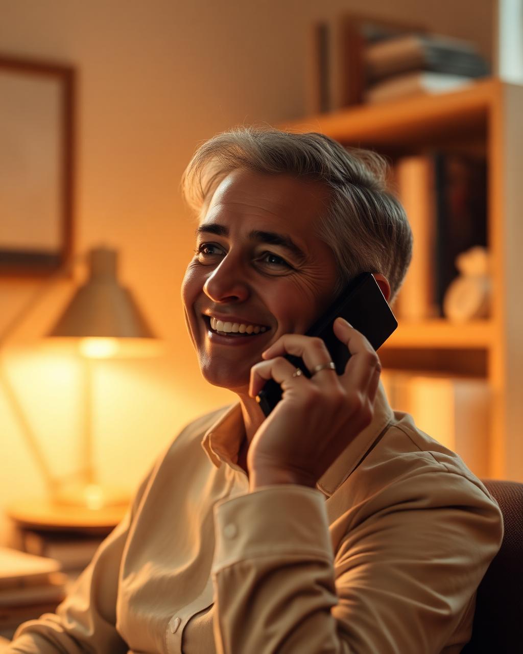 Sales professional on a call with CoLive AI in the background